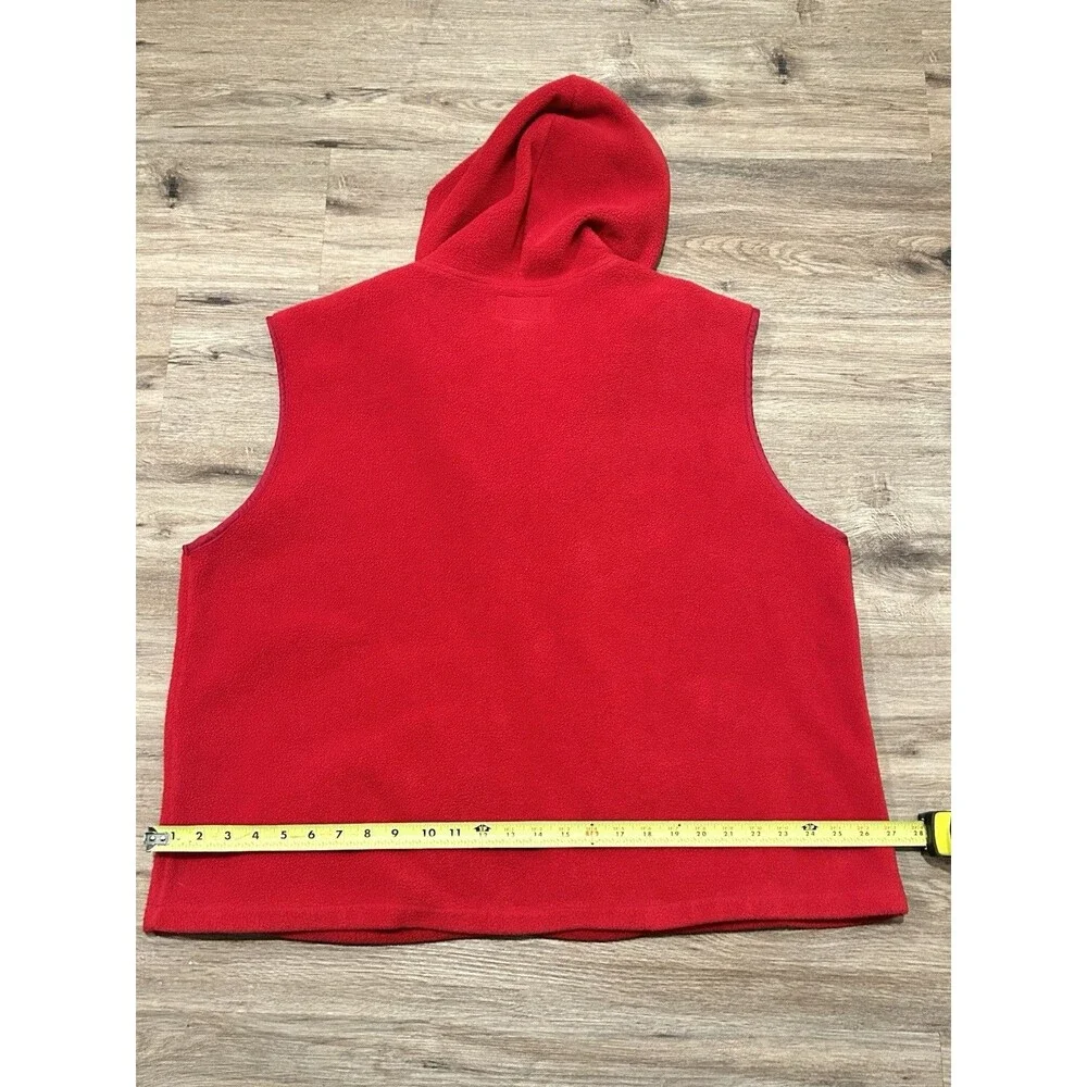 OLE MISS Vest Vintage 90’s Crable  Fleece Hooded Unisex College Collegiate EUC